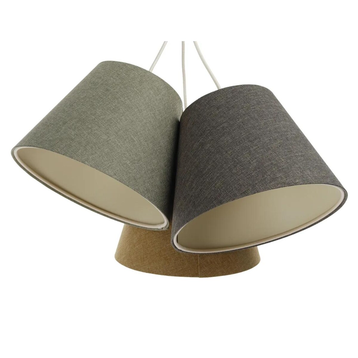 Lampa wisząca ENTURO TRIO żółta/zielona/szara