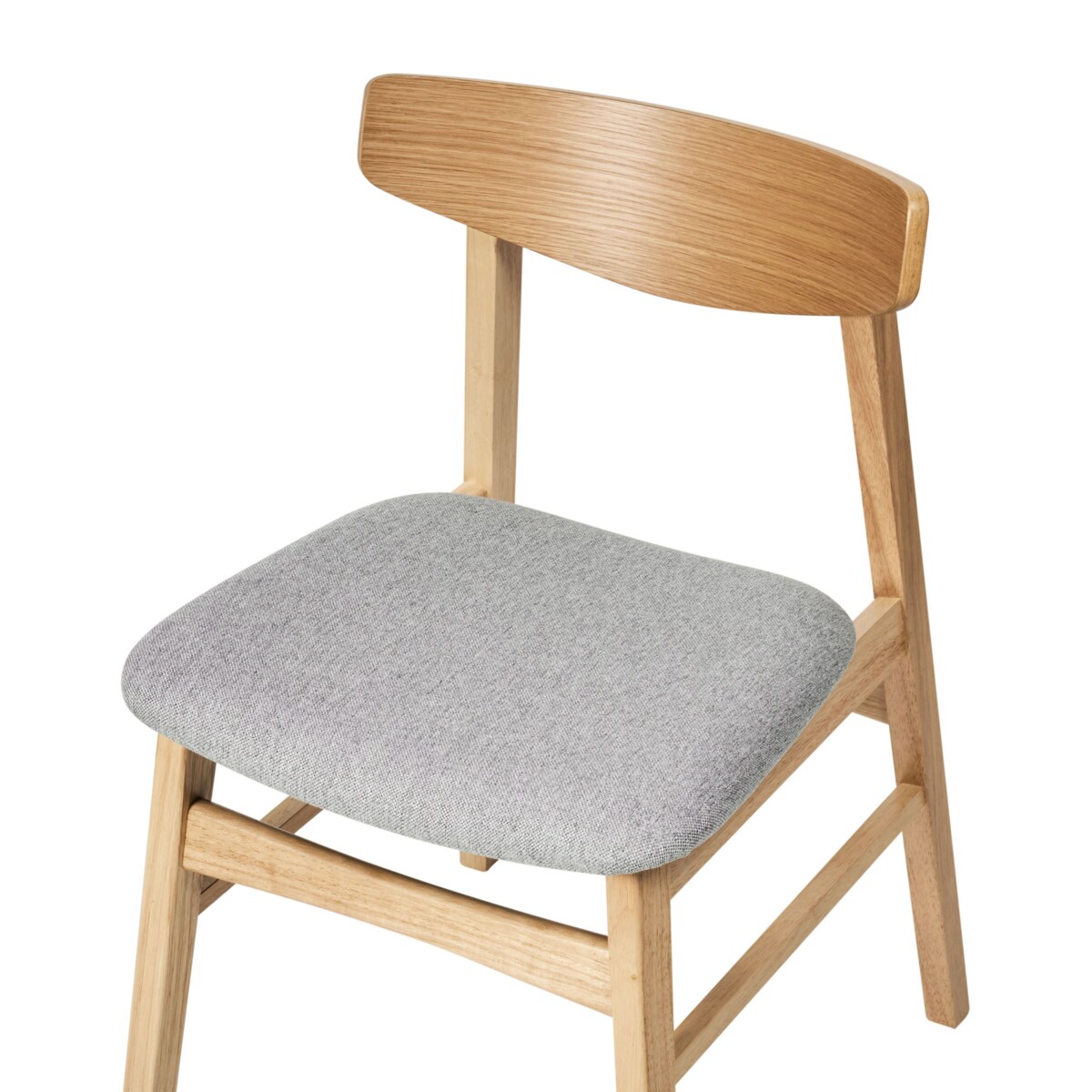 Zestaw 2 krzeseł do jadalni SMILEY Jasnoszary