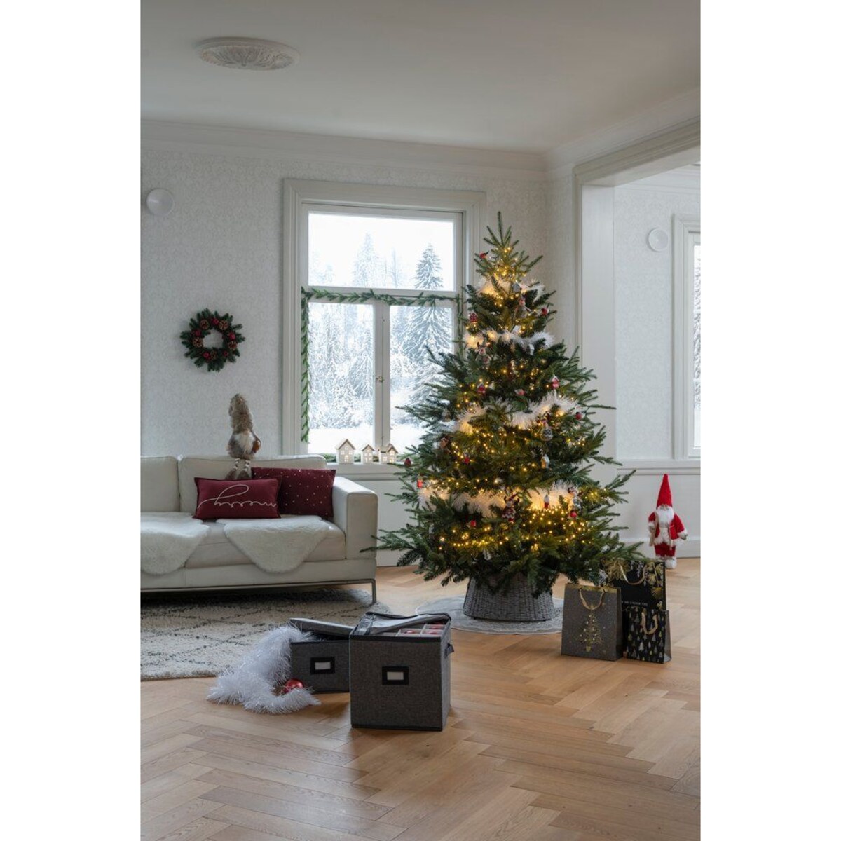 Poduszka dekoracyjna ze świątecznym napisem, 30 x 50 cm