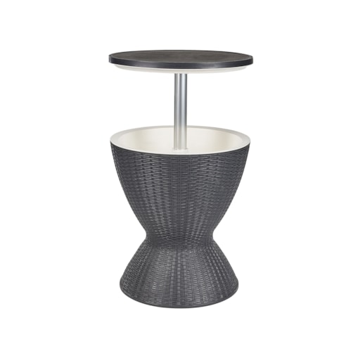 Okrągły stolik/ barek ogrodowy z funkcją chłodzenia 48 cm czarny AISA