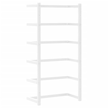 vidaXL Stojak na ręcznik, biały, 24x12x48 cm, stalowy