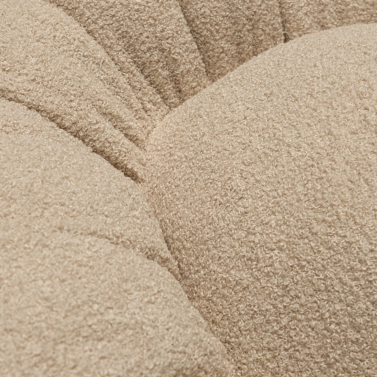 Poduszka kwiatek Mia XXL, jasny beż, 100 cm, Boucle