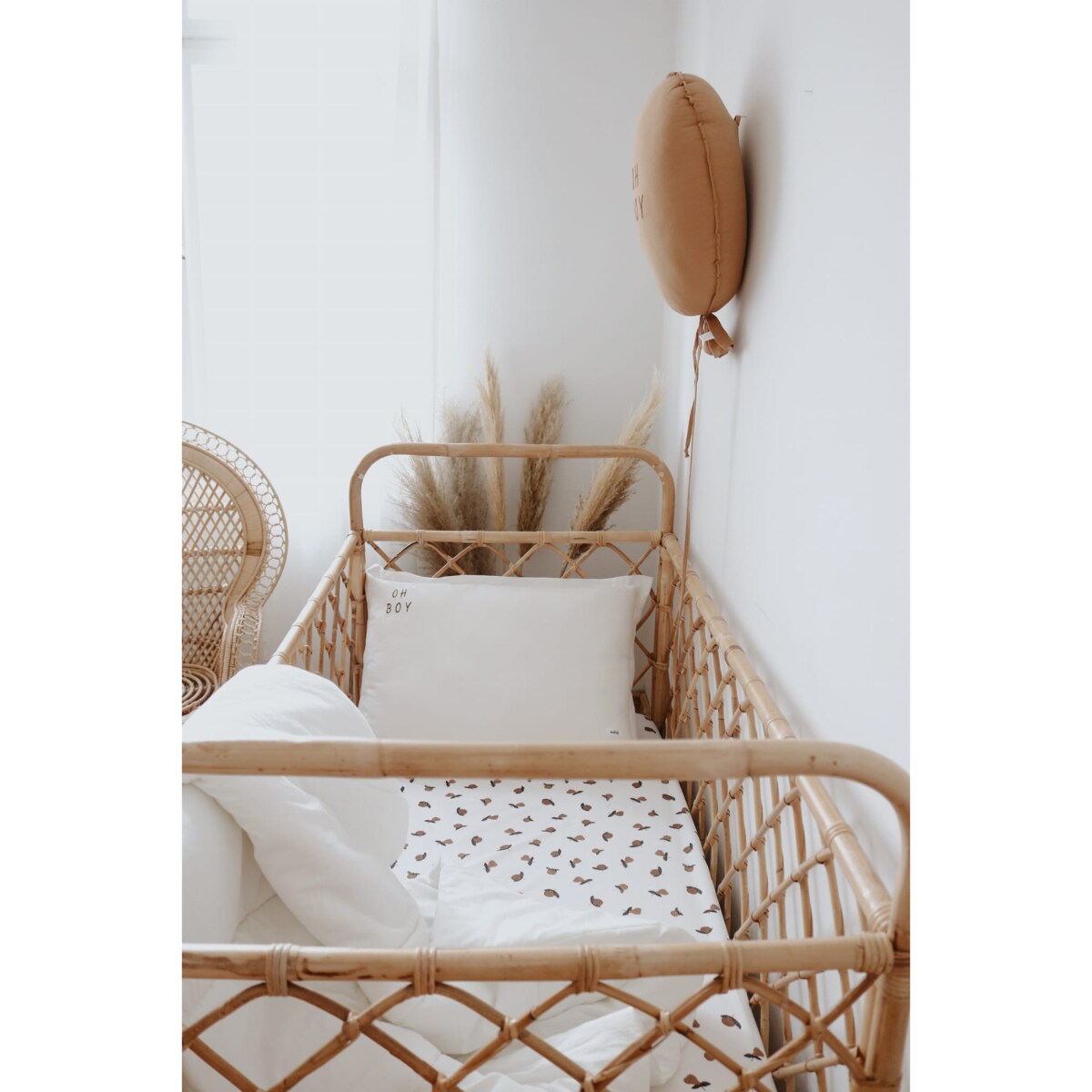 KOŁDERKA WASHED COTTON Z WYPEŁNIENIEM ECRU - L