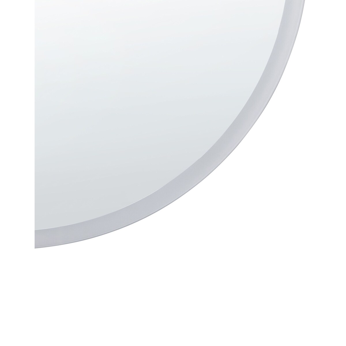 Okrągłe lustro ścienne LED ø 79 cm srebrne DEAUVILLE