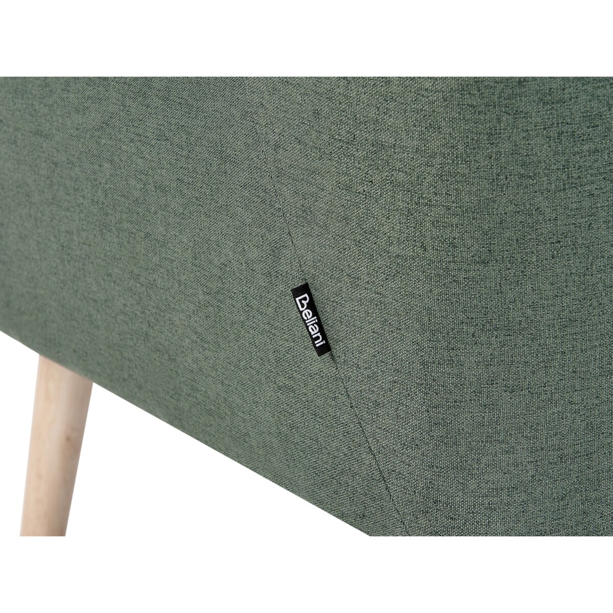 Ławka tapicerowana 2-osobowa zielona SKIBBY