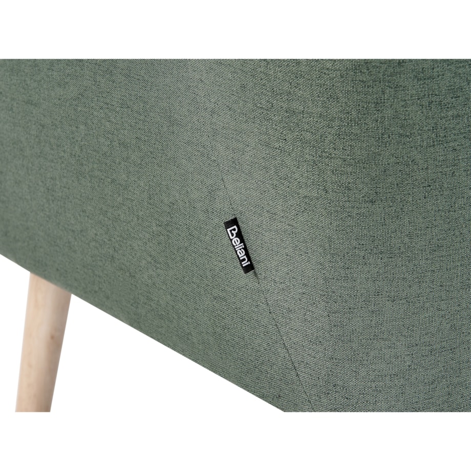 Ławka tapicerowana 2-osobowa zielona SKIBBY