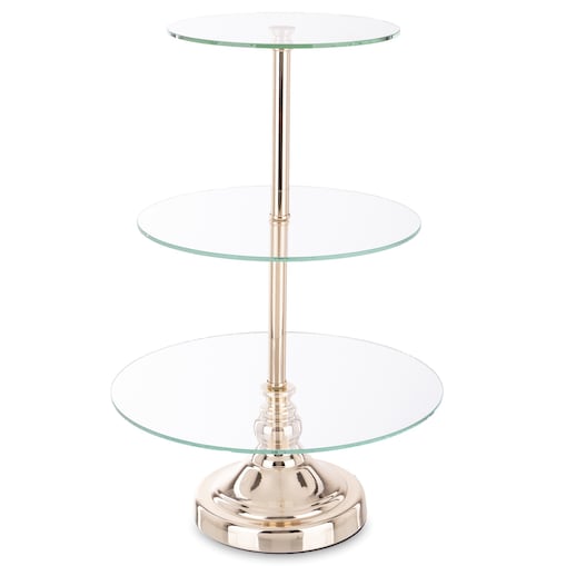 Patera szklana 3-poziomy 45x30x30 cm