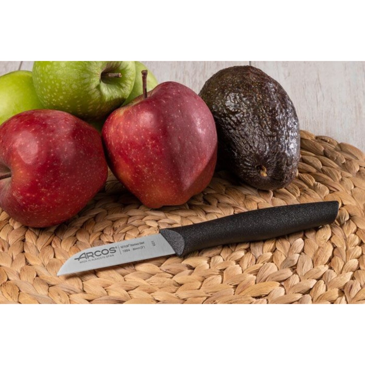 Nóż do obierania 85mm czarny NOVA