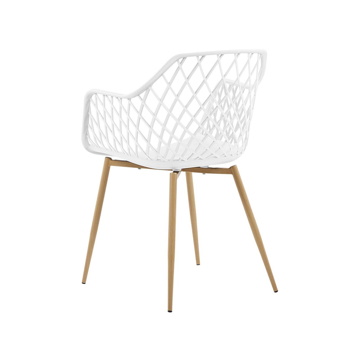 Zestaw 2 krzeseł do jadalni biały NASHUA