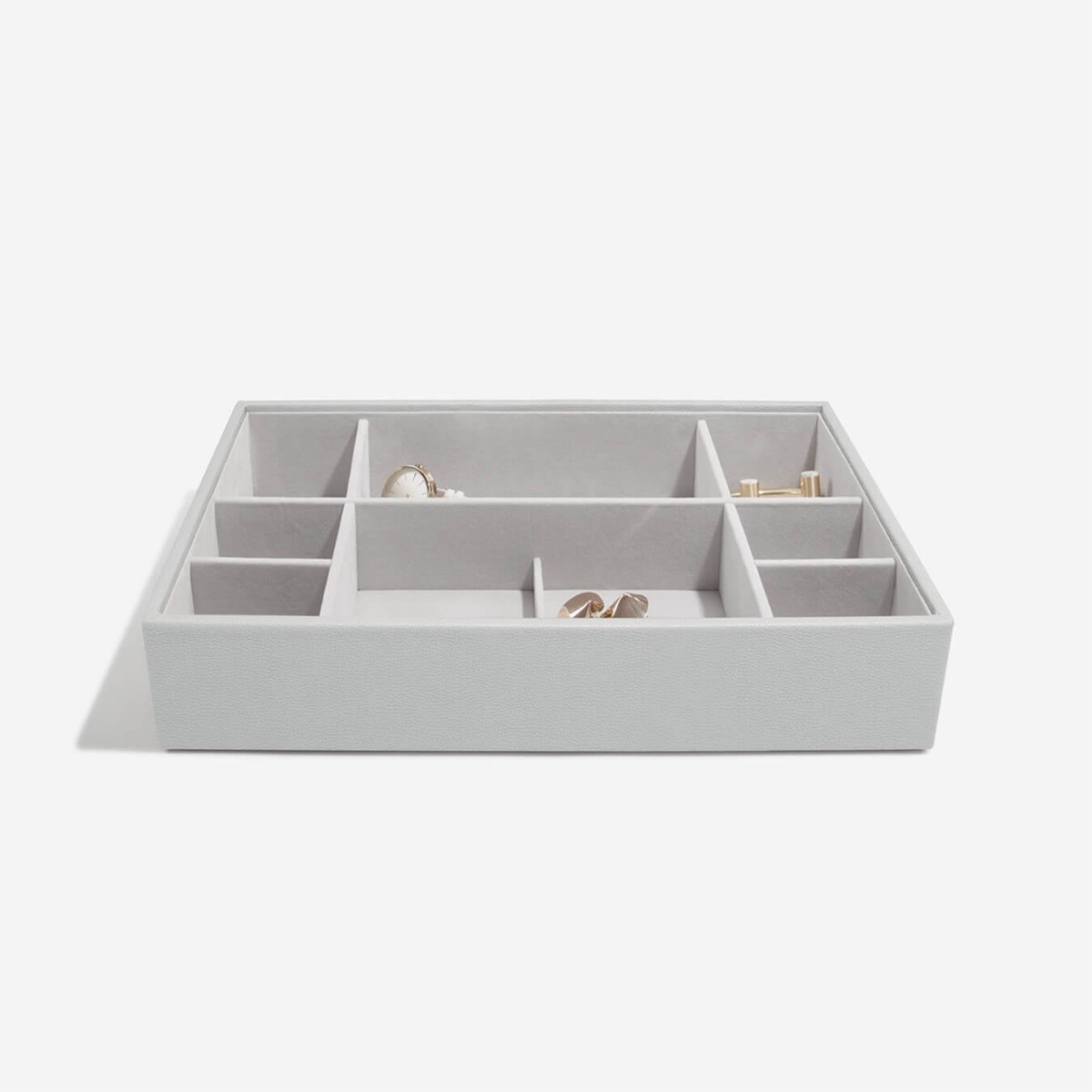 Szkatułka na biżuterię Stackers 11 komorowa supersize kamienna szarość