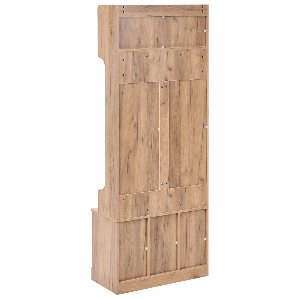 Szafka na buty z wieszakiem GINDAGAI Jasnobrązowy