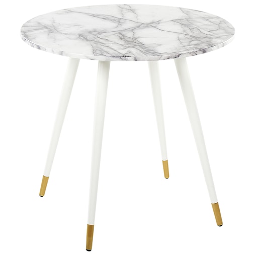 Stół do jadalni GUTIERE Biały marmur 80 cm 80 cm