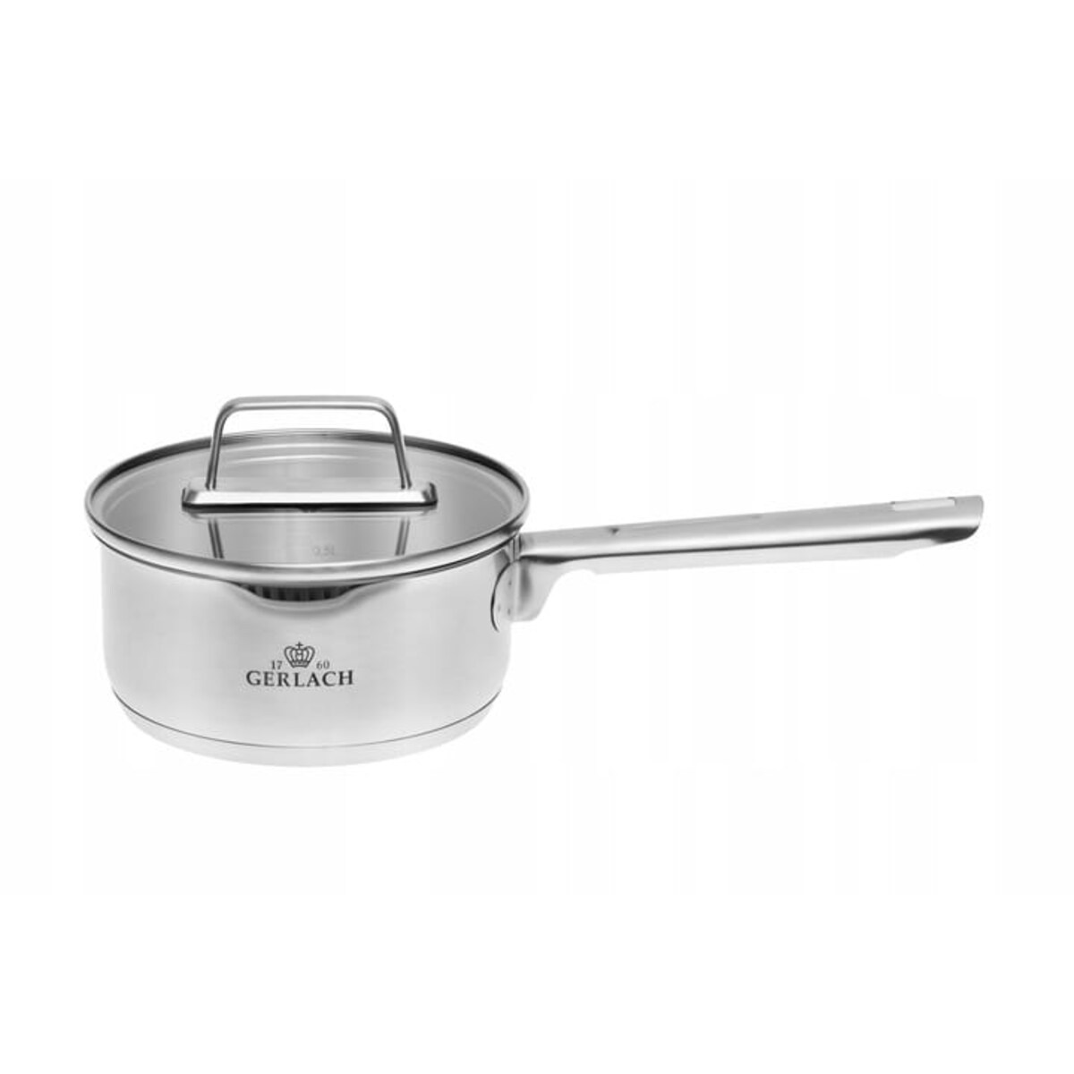 Rondel INDUKCJA GERLACH ze Stali Nierdzewnej Ambiente z POKRYWKĄ Garnek 1 l