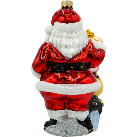 Bombka choinkowa - Święty Mikołaj z babeczkami