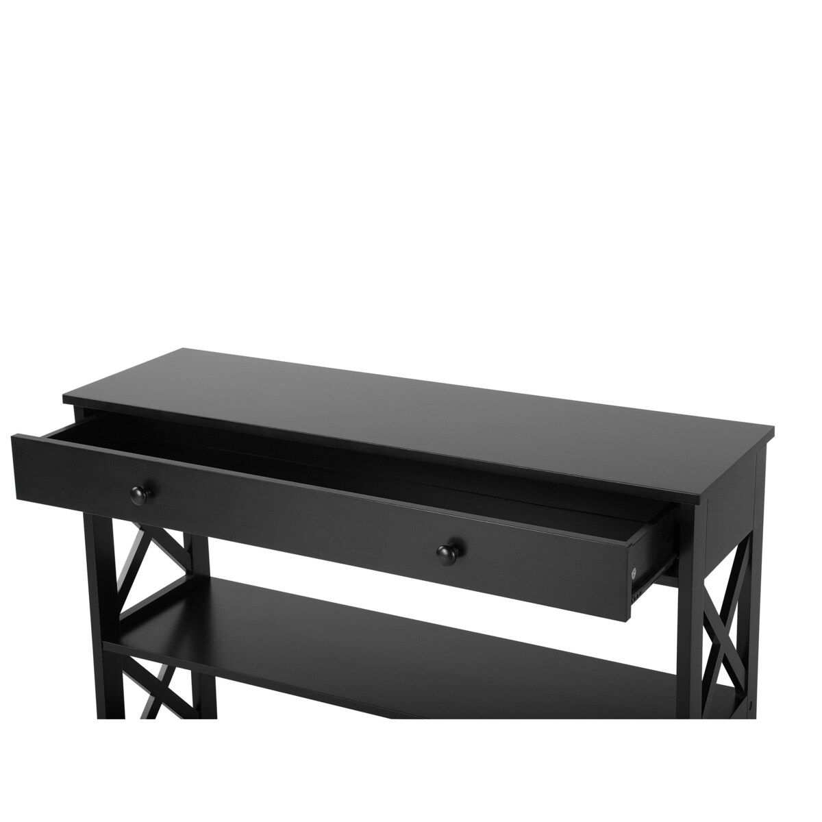 Konsola 1 szuflada czarna MONTGOMERY