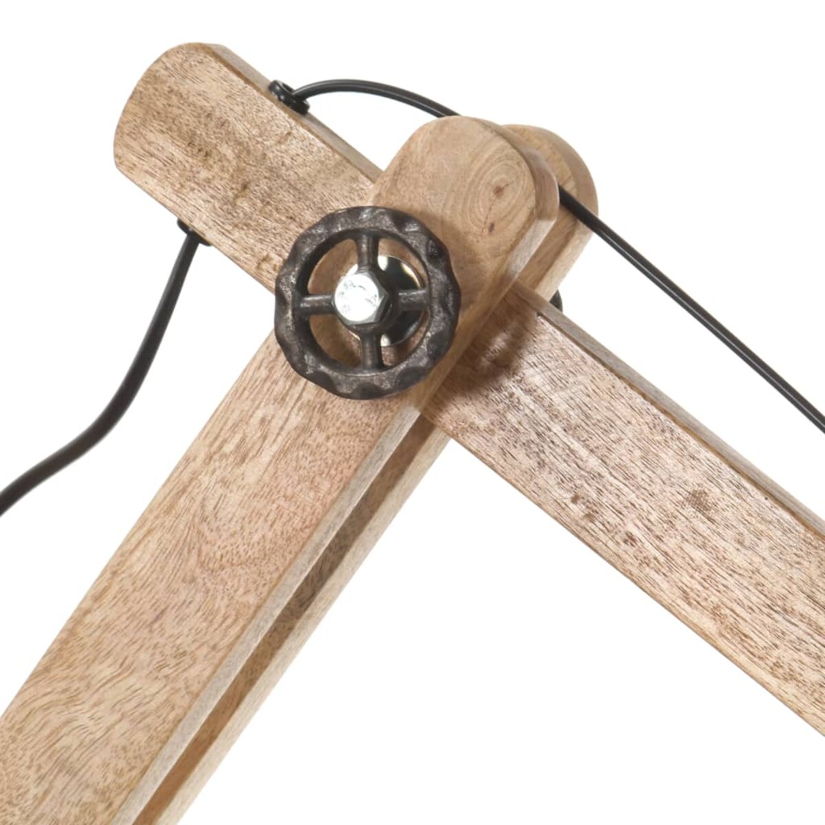 vidaXL Lampa ścienna w industrialnym stylu, biała, okrągła, E27