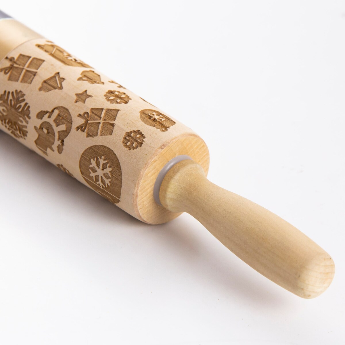 Wałek Do Ciasta Grawerowany Drewniany Świąteczny Dekoracyjny Prezenty