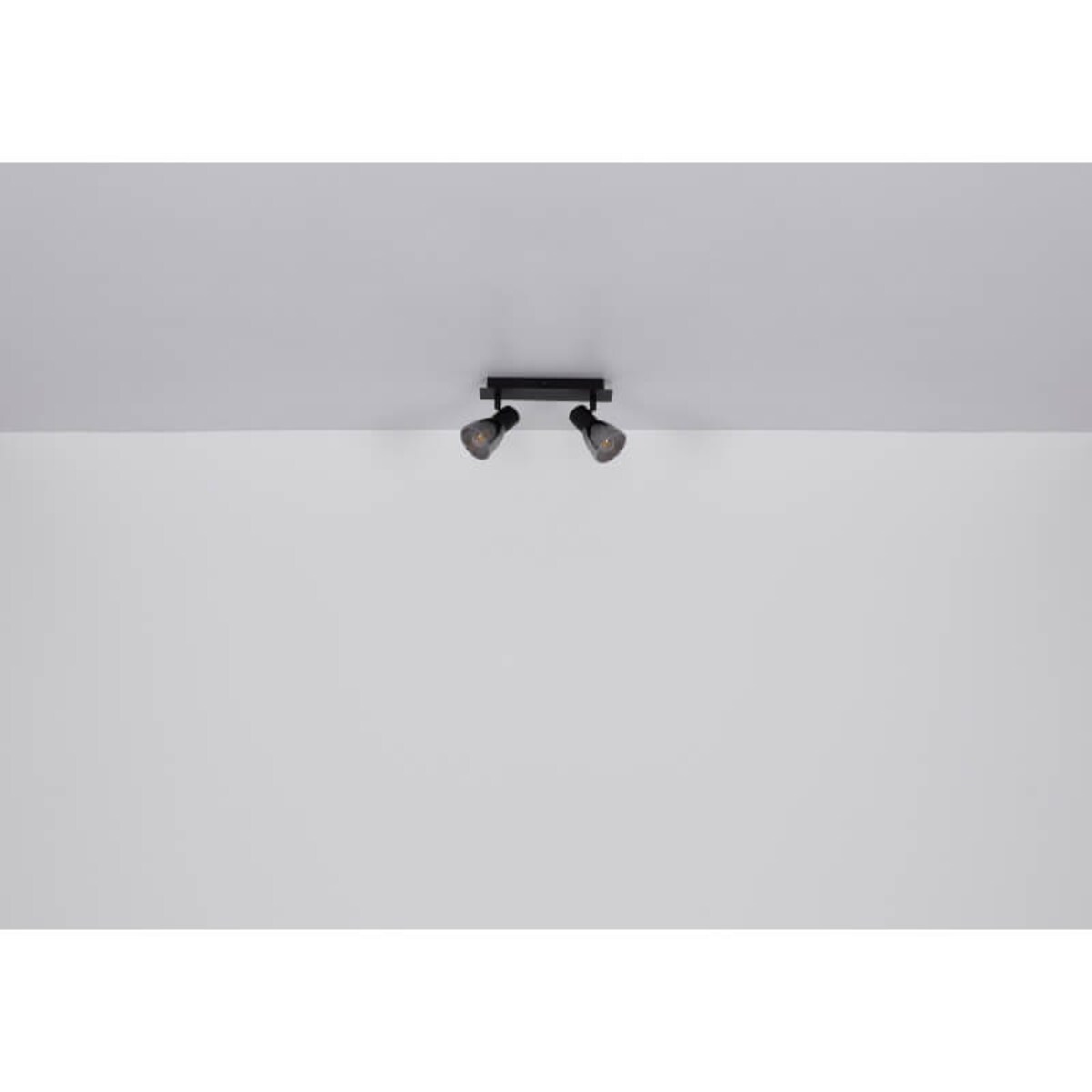 Sufitowa lampa ruchoma Claude 54307-2 czarna przydymiona