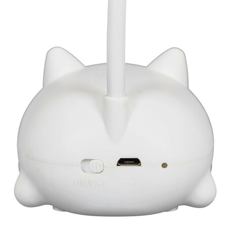 Lampka LED dla dzieci 21x8,5x11 cm KITTY biała