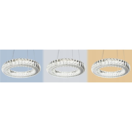 Lampa Kryształowa Sufitowa Plafon Chrom Led Pilot