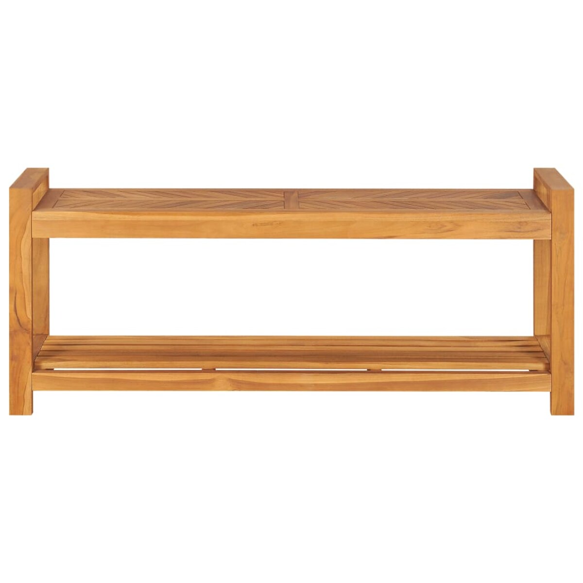 vidaXL Ławka, 120 cm, lite drewno tekowe