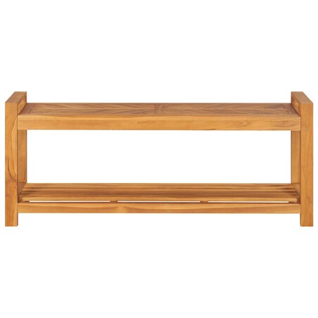 vidaXL Ławka, 120 cm, lite drewno tekowe