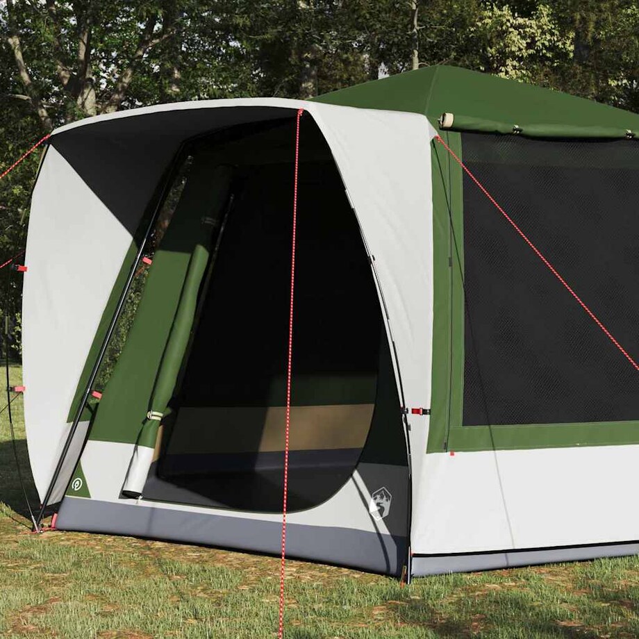vidaXL Namiot campingowy Zielony 420 x 420 x 227 cm Poliester