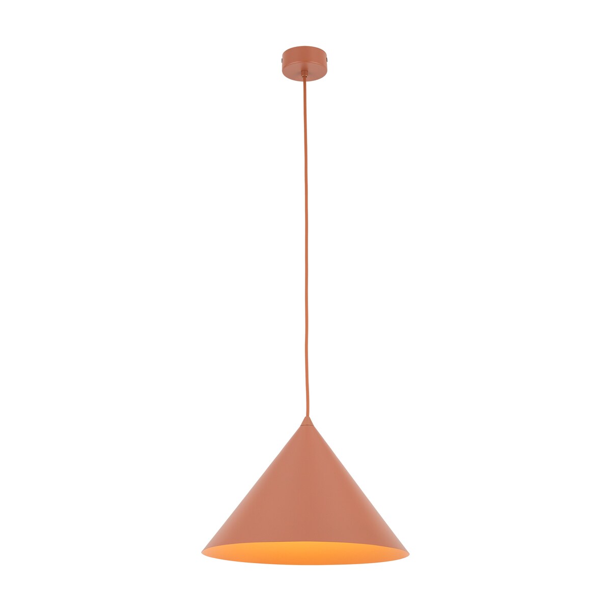 Lampa wisząca TK Lighting CONO BRICK 10065 czerwona metalowa E27 32 cm regulowana do salonu i kuchni