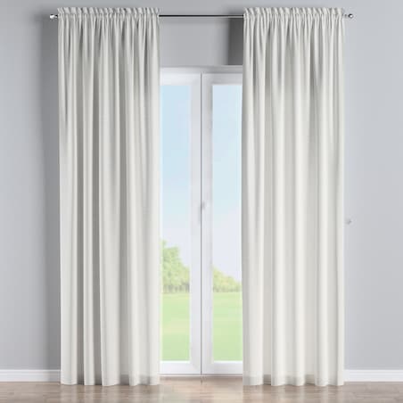 Zasłona na kanale z grzywką 1 szt. 130x260 ecru