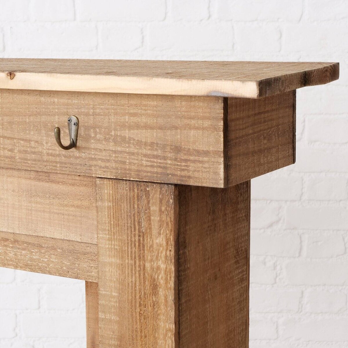 Konsola kominkowa FERDINAND, drewniana, 95 x 110 cm