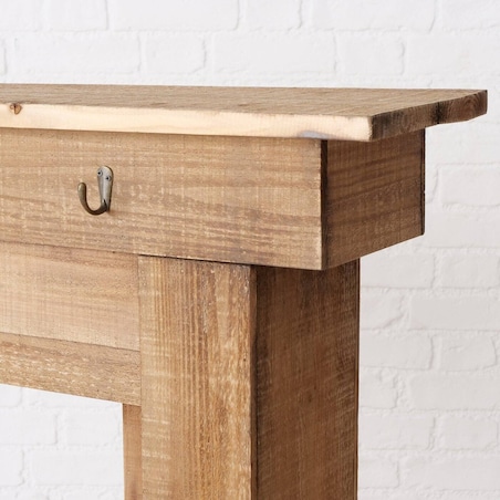 Konsola kominkowa FERDINAND, drewniana, 95 x 110 cm