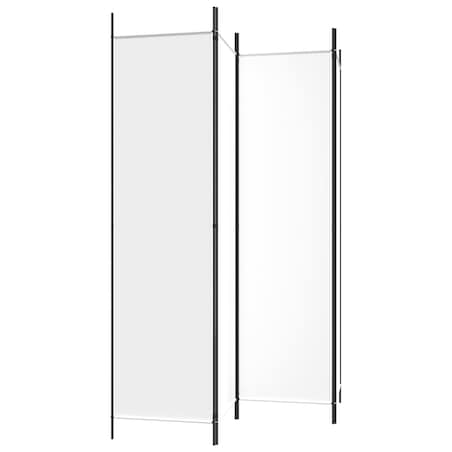 vidaXL Parawan 4-panelowy, biały, 200x200 cm, tkanina