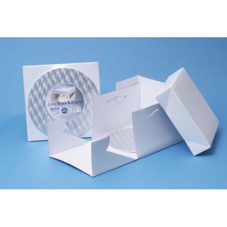 PME Zestaw pudełko i okrągła deska 30 cm biały