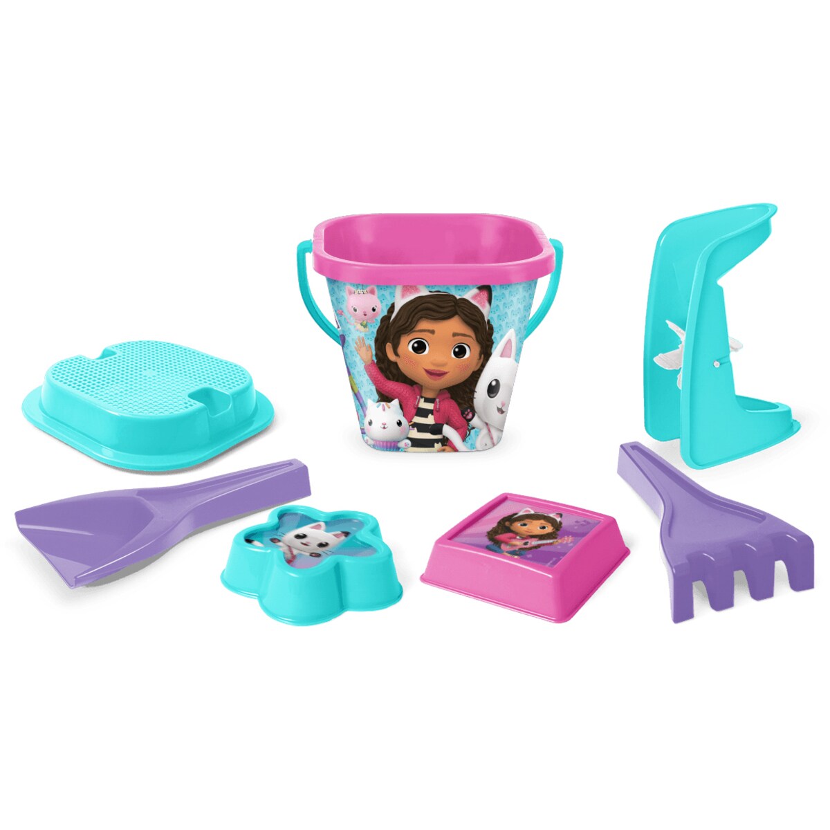 Gabby's Dollhouse komplet do piasku 7 el.