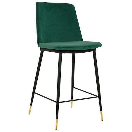 Wysokie krzesło Diego KH1201100123.61.GREE King Home do jadalni zielone