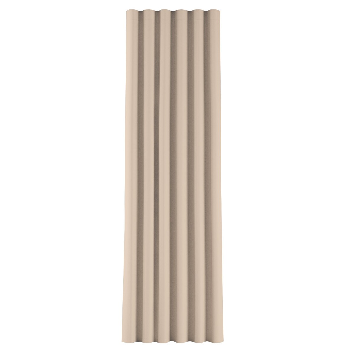 Zasłona na taśmie wave 130x260 kremowy beż