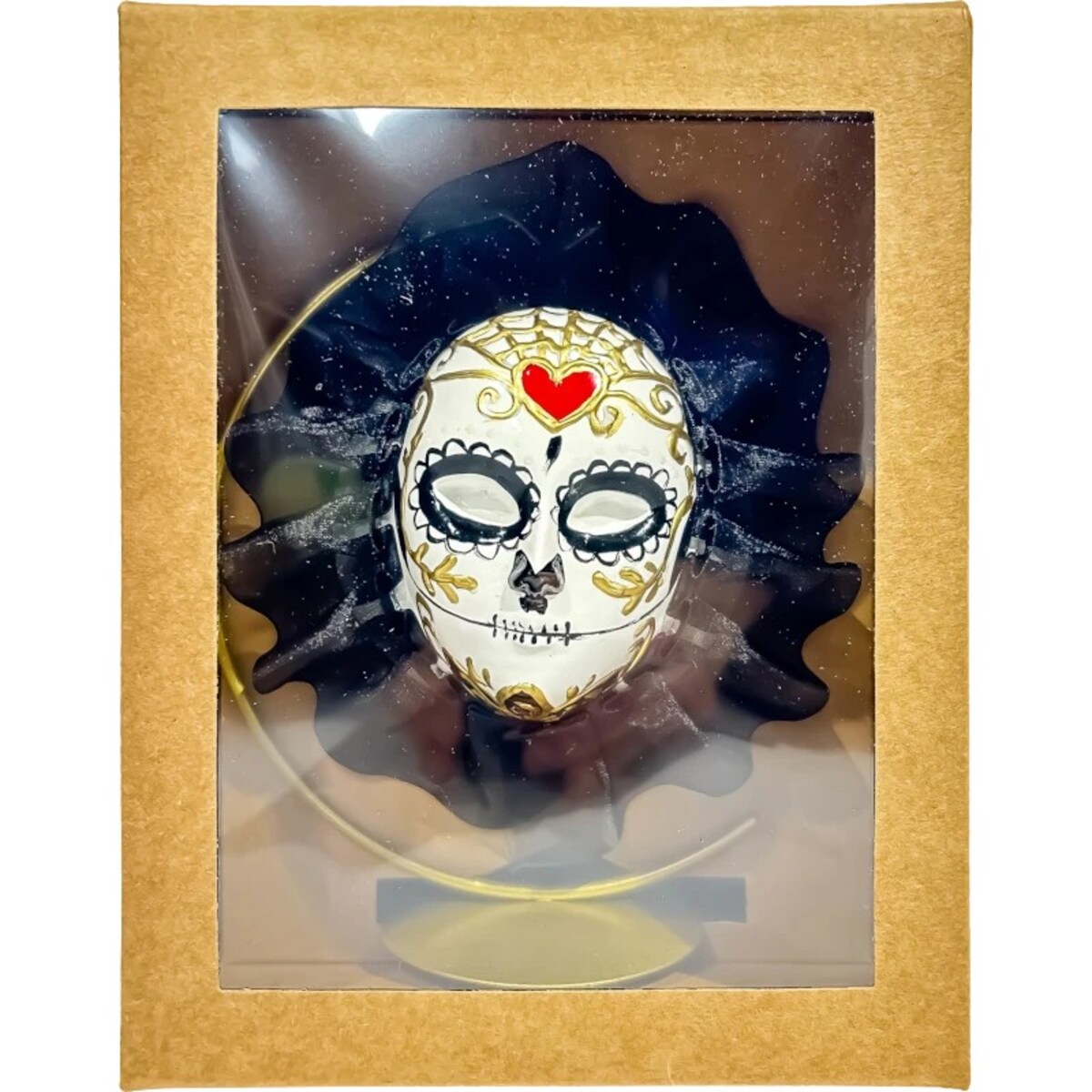 Bombka choinkowa - Szklana maska karnawałowa: Dia de los Muertos