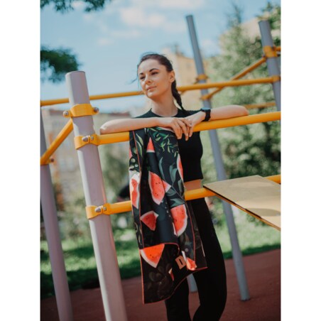 Ręcznik plażowy z mikrofibry antybakteryjny dwustronny Dr.Bacty 70x140 – Arbuz