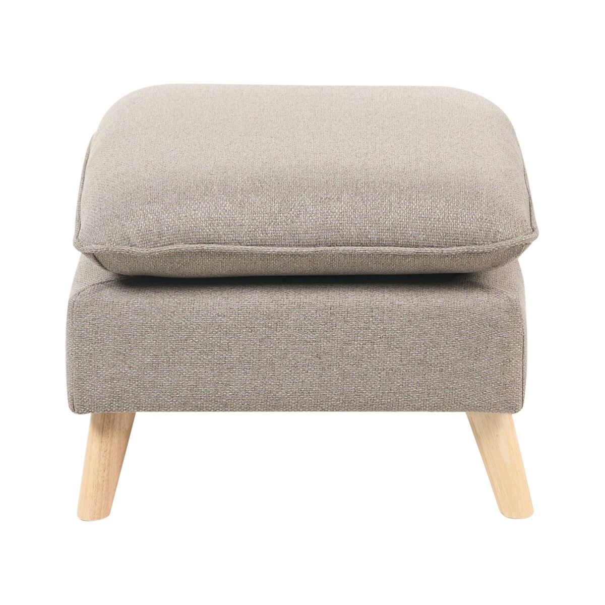 Sofa DALVIK Jasnobrązowy z otomaną dla 3 osób