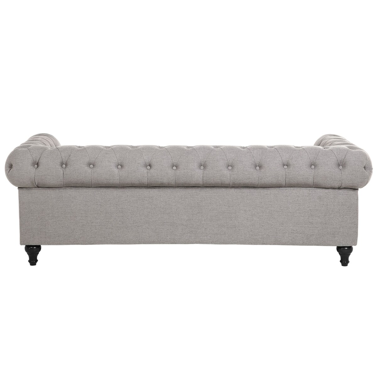 Sofa 3-osobowa jasnoszara CHESTERFIELD