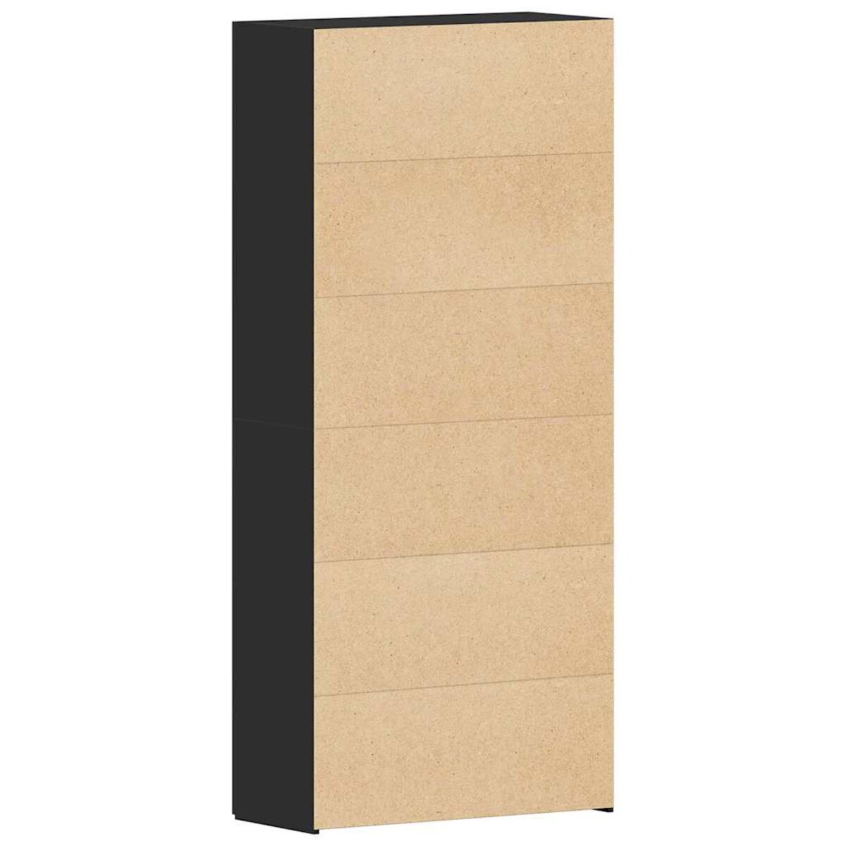 vidaXL Szafka na buty z półką z drzwiami Czarny 80 x 35.5 x 180 cm