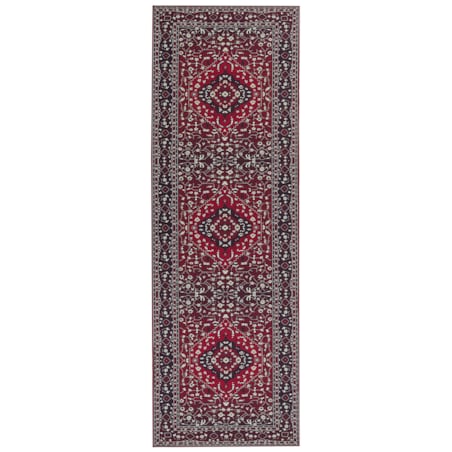 Dywan 80 x 240 cm czerwony VADKADAM