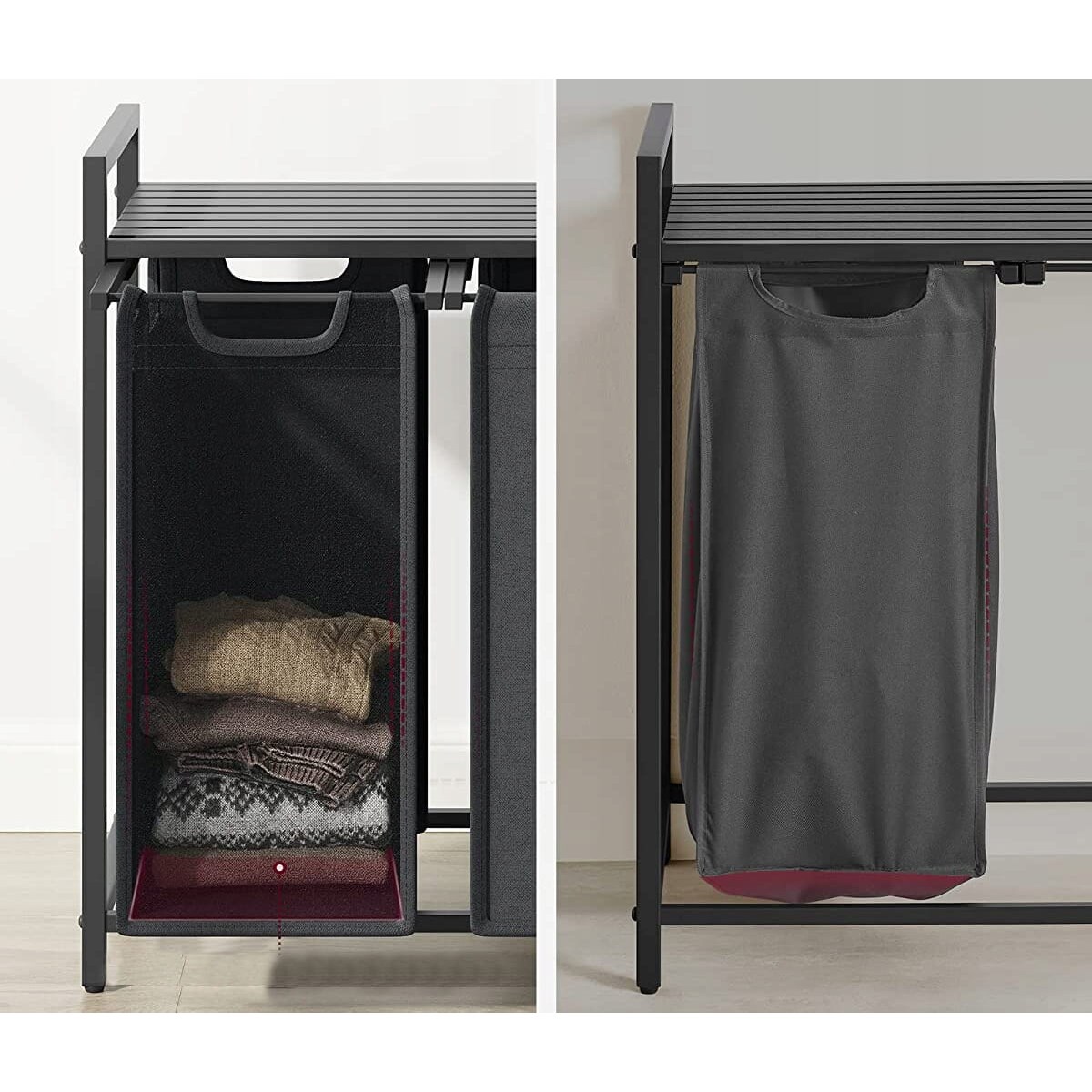 Szafka Łazienkowa 92,5X33X72 Cm Szary, Czarny