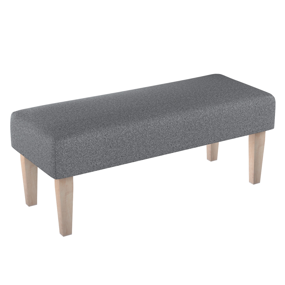Ławka, ciemno szary melanż, 100 x 40 x 40 cm, Amsterdam