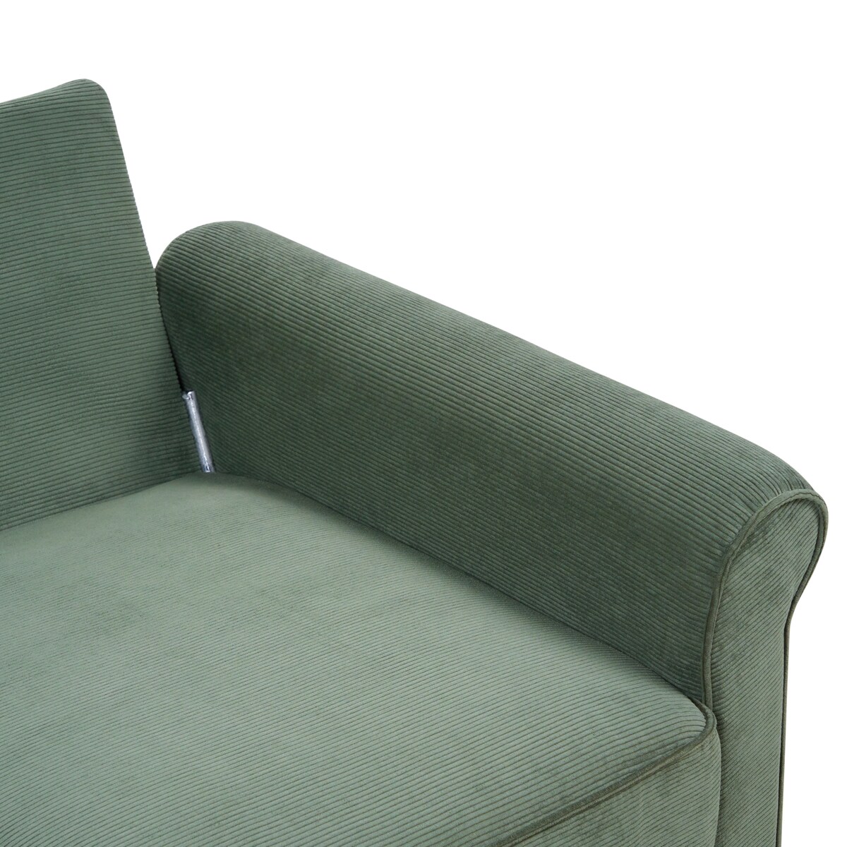 Sofa dla 2 osób RONNEBY Sztruks Ciemnozielony