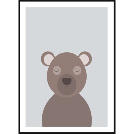 Poster Story, Plakat, Obraz - Śpiący Miś, wymiary 70 x 100 cm