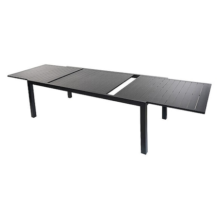 Stół Ogrodowy Rozkładany Składany Stolik Na Taras Balkon Blat Metal Antracytowy