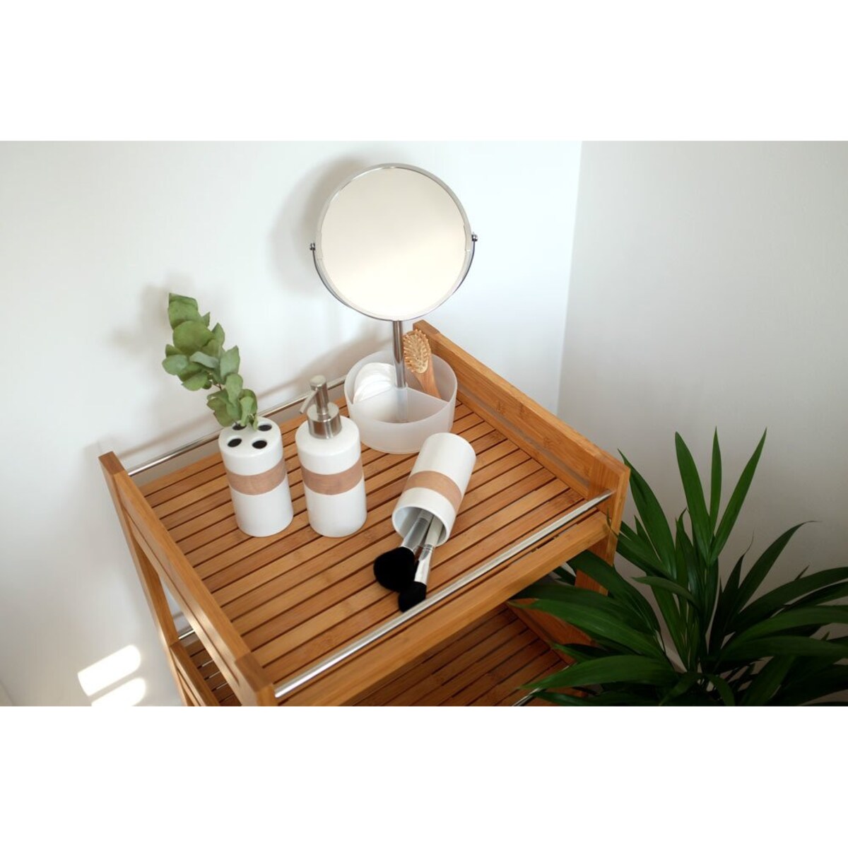 Lusterko kosmetyczne dwustronne, powiększenie x 3, ZELLER