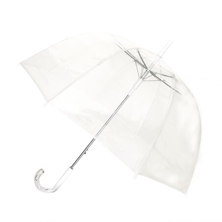 Długi parasol przezroczysty kopuła