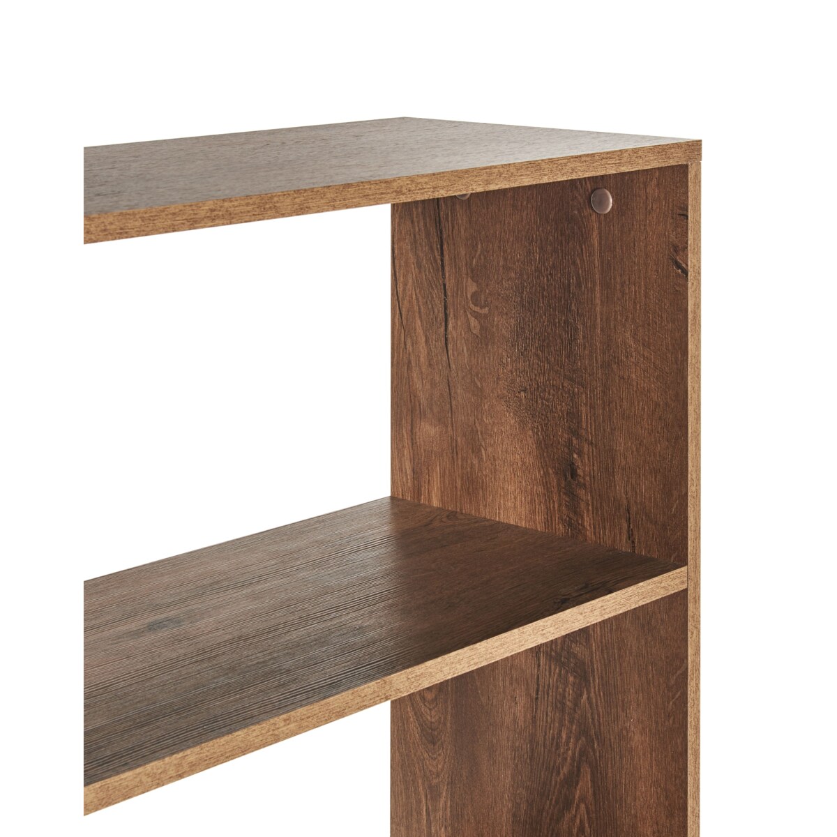 Regał 4 półki NANTON Drewno Ciemne drewno